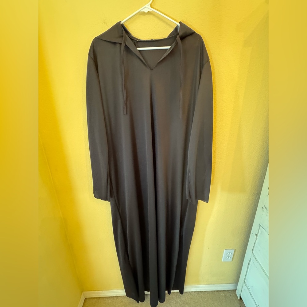 Rubie's Black Hooded Cloak Halloween Costume One Size Fits Most